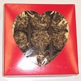 Scott's Cakes Pecan Dark Chocolate Truffles 1/2 Pound Heart Box
