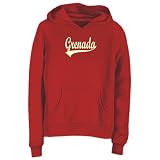Sweatshirt Woman Red  Retro Script Grenada  Country