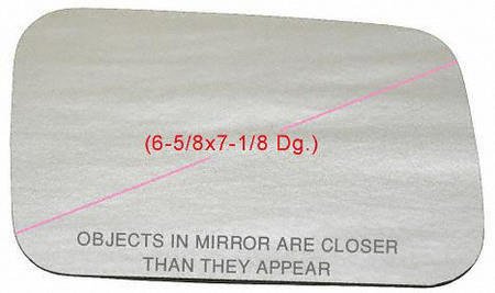 84 87 HONDA CIVIC MIRROR GLASS RH (6 5 8 x 4 7 1 8 Dg) Coupe CRX Model Convex Sail Type (1984 84 1985 85 1986 86 1987 87) H471125 N A