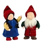 Posable Dollhouse Gnomes, Handmade in Brazil, in Mama