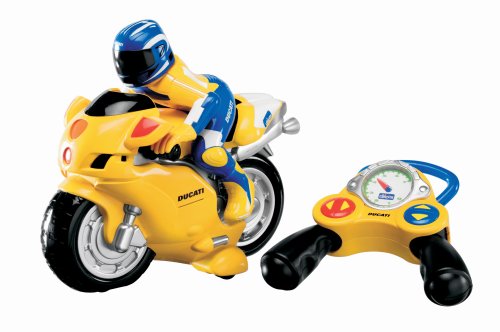 Chicco - Jouet premier age - Moto Ducati Rc Jaune telecommandee