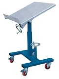 Vestil WT-2424 Mobile Tilting Work Table, Steel, 300 lbs Capacity, 24