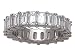 7.00 cttw Emerald Cut Diamonds Eternity Band by Karina B(tm) - Platinum