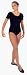 Sporting Goods : Women's Scoop Neck Short Sleeve Leotard