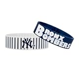 Forever Collectibles MLB New York Yankees Bulky Bandz Bracelet 2-Pack