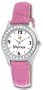 NFL Women's VK20009 Minnesota Vikings "Game Day Dazzler" Pink Leather Watch