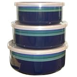 Pfaltzgraff Ocean Breeze 6-Piece Enamel on Steel Bowl Set, Small