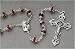 Ruby Crystal Beaded Rosary With 8MM Glass Beads 22 #3044