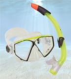 Aqua Lung Captain 2 Seabreeze snorkel Set in Yellow