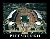 Pittsburgh (First Game, Heinz Field, August 25, 2001) Sports Art Poster Print by Mike Smith, 28x22