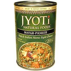 Matar Paneer - Peas and Indian Cheese Curry North Indian Style - 15 oz. can by Indian Meals