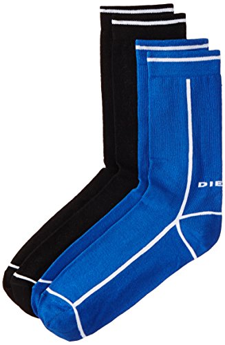 Diesel Men's 2-Pack Ray Solid Crew Sock
