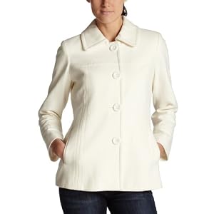 Buy AK Anne Klein Ladies Petite Wool Single Breasted Short Coat With Seam Detail by AK Anne Klein