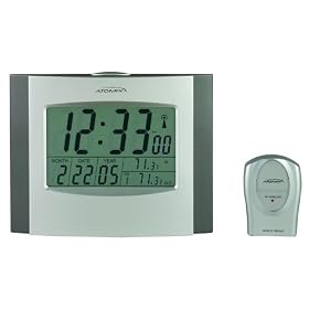Chaney Instrument Wireless Atomix Clock and Thermometer w  Sensor by Chaney Instruments