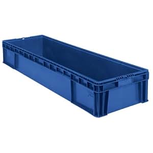 amazon inch container storage plastic buckhorn tote straight wall