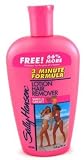 Sally Hansen Hair Remover 3 minute 10 oz. Bonus Rasberry/peach (3-Pack) with Free Nail File