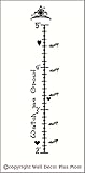 Wall Decor Plus More WDPM643 Princess Growth Chart Vinyl Wall Decal with Shoe Age Markers, 2-5 Feet,