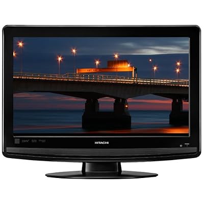 Hitachi L26D103 26-Inch 720p LCD HDTV with Built-In DVD Player, Black