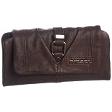 Diesel Women's Best Tiger Eye Leather zip and popper Purse'