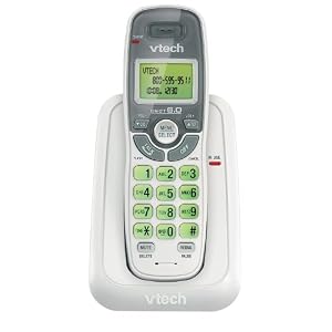 VTECH CS6114 DECT 6.0 Cordless Phone, White/Grey, 1 Handset VTECH CS6114 DECT 6.0 Cordless Phone, White/Grey, 1 Handset
