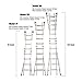 Little Giant Classic 10103LGW 300-Pound Duty-Rating Ladder System with Work Platform, 22-Foot