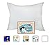 Little Sleepy Head Youth Pillow Case - 100% Made Cotton & Hypoallergenic Pillow Case - Snug Fit Envelope Pillowcase Enclosure - Youth Pillow 16x22 Size - (White Envelope) Design Travel Pillow Cover