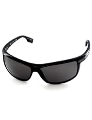 Hugo Boss Mens 0338 N Shiny Black Frame Grey Lens Aluminium Sunglasses by Hugo Boss
