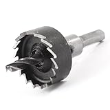 uxcell　ホールソー アイロン製　ツイストドリルビット　ブラック　HSS製