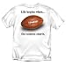Football - Life Begins White Youth T-shirt