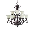 Via Roma 9-Light Chandelier