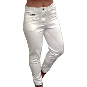 Ladies Cotton Full Seat Breeches -White -26