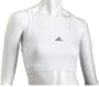 Adidas Women's Response Respiration Basic Bra,White / White / Reflective Silver,Large