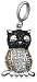 Sterling Silver Multi Color Diamond Owl Charm