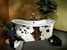 72 Nguni Cow Skin Double Slipper Tub (No Tap Holes)