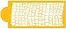 Designer Decorating Stencil Crocodile Skin, stencil measures 6