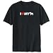 T-Shirt Black  I Love Border Collie  Dog