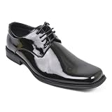 M13103 Black Tuxedo Shoes Lace Up + free gift