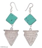 Earrings, 'Summer Sky' 1 W 2.6 L