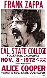  : Frank Zappa with Alice Cooper Concert Poster