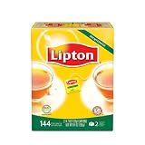 Lipton Tea Bags, Decaffeinated Cup Size 144-Count, 9.4 Ounce Boxes (Pack of 2)