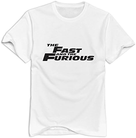 White Furious 7 Short Sleeve Tshirts For Man Size S