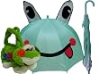 Adorable Frog Umbrella for Girls and Plush Handbag Set