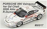 【スパークモデル特注】1/43　ポルシェ996　Vainqueur　2008年　Gd　チャレンジ(MX017)(優勝ドライバーAlès R. Dumas)100308の画像