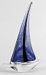 Mouth Blown "Sailing" Fine Crystal Centerpiece