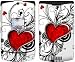 My Heart Design Protective Skin Decal Faceplate for Motorola RAZR V3xx Cell Phones