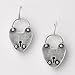 Fossil Heart Locket Earrings