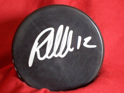 Patrick Marleau Autographed Hockey Puck, San Jose Sharks, Proof Photo of Patrick Signing for Us.