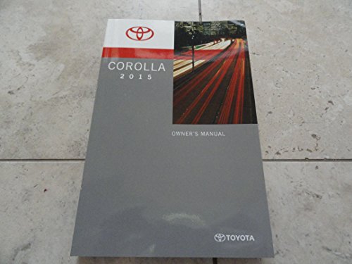 2015 Toyota Corolla Owners Manual