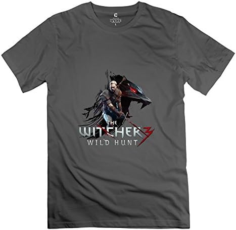 ZIYUAN Men's Witcher 3 Wild Hunt T-shirt XXL DeepHeather