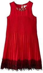 Girls Pleated Cotton/Polyester Empire   Waistline Bubble Dress Short Sleeves  Dress